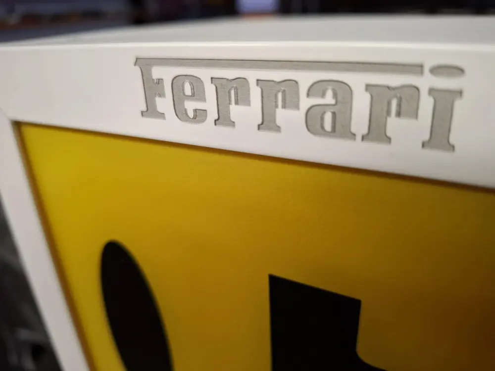 No Reserve Illuminated Ferrari Sign — Sold | PCARMARKET