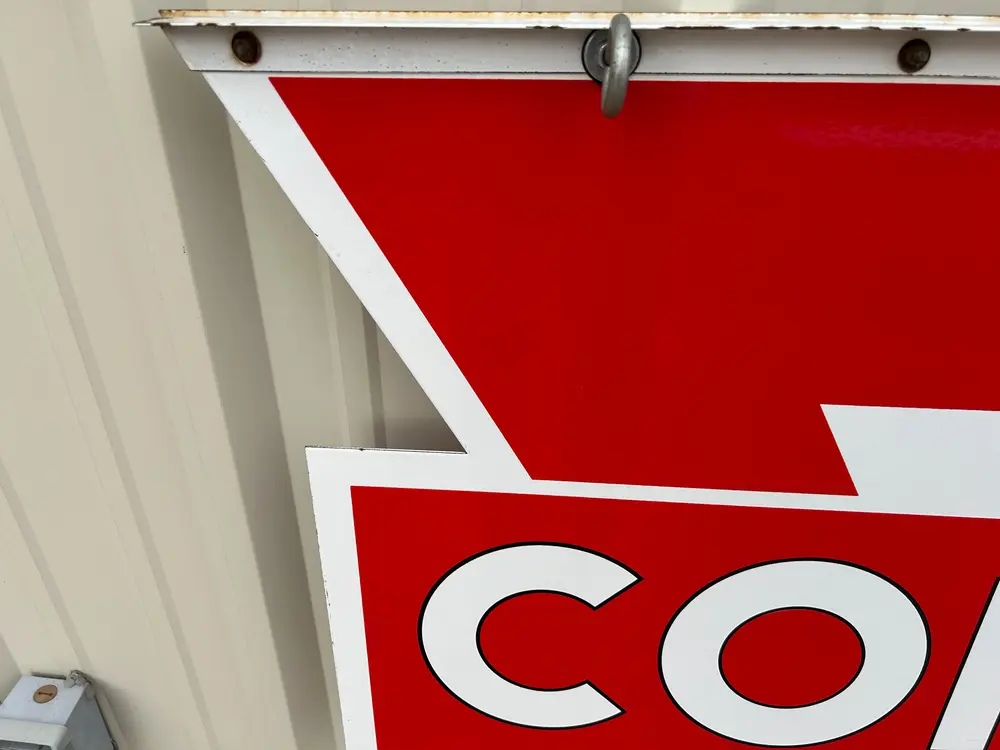 1950's Double Sided Porcelain Conoco Sign — Sold | PCARMARKET