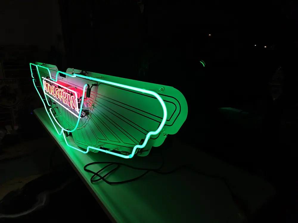 Aston Martin Neon Sign — Auction Ended | PCARMARKET
