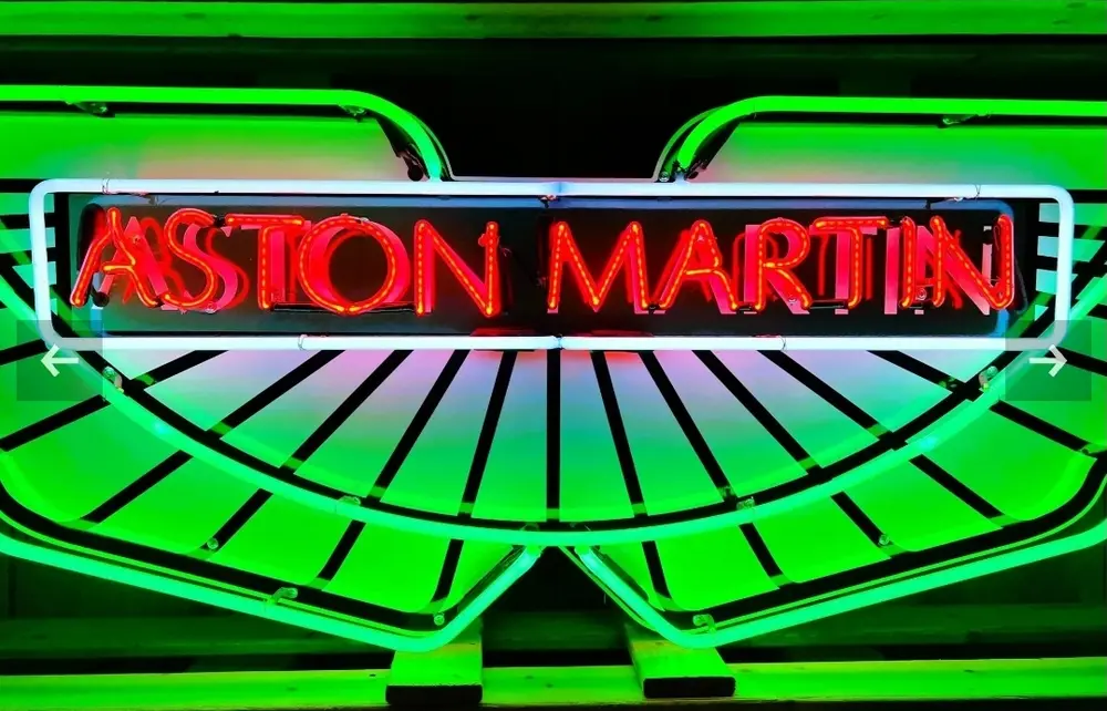 Aston Martin Neon Sign — Auction Ended | PCARMARKET