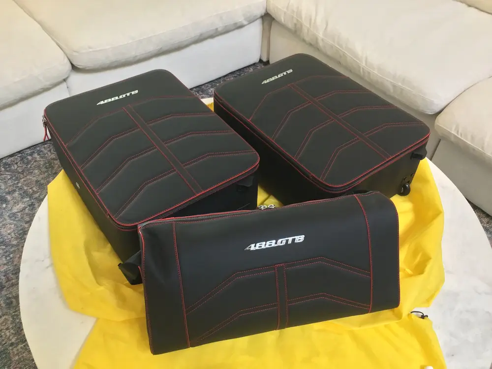 Three-piece Ferrari 488 GTB Schedoni Luggage Set — Sold | PCARMARKET
