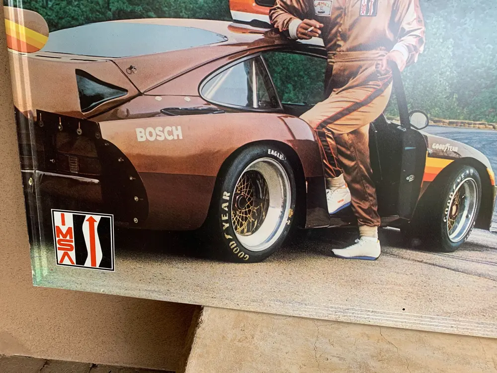 NO RESERVE - RARE IMSA Camel GT Porsche 935 Metal Sign (5' X 3')