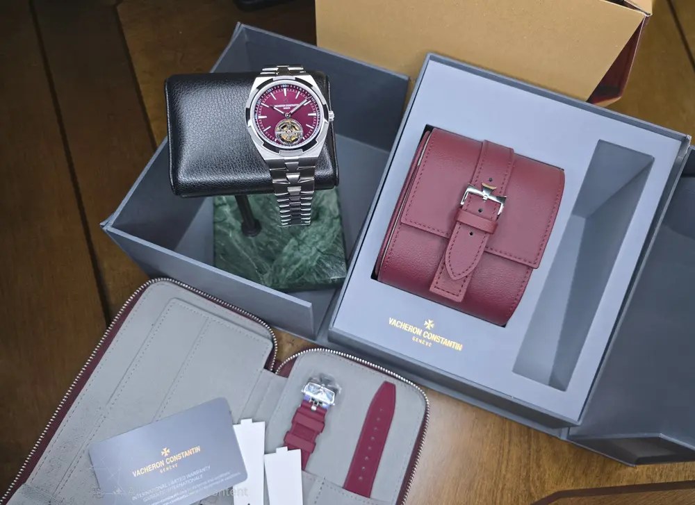 New Unworn Vacheron Constantin Overseas Tourbillon Watch Ref 6000V