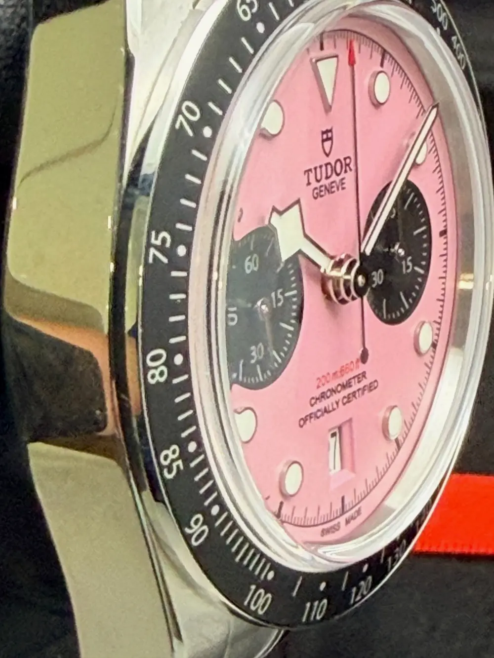 New 2026 Tudor Black Bay Pink Flamingo Chronograph Watch Ref