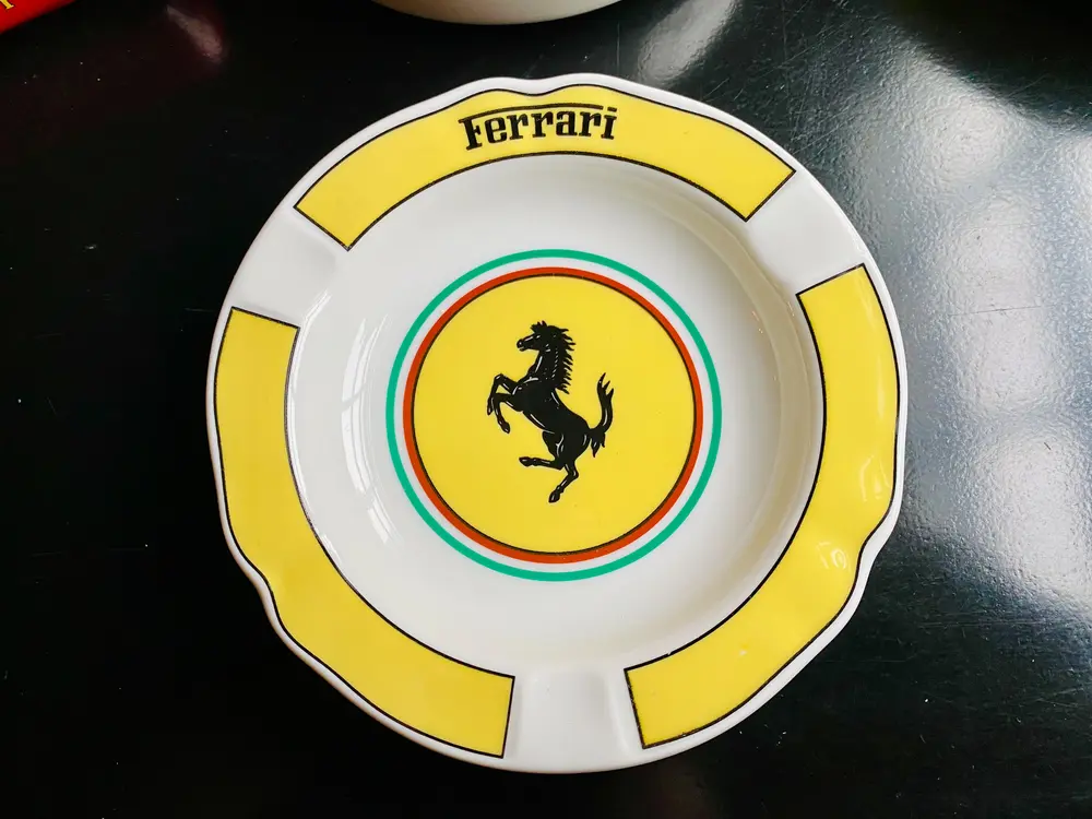 Collection of 9 vintage Ferrari & Marlboro Ashtrays — Sold