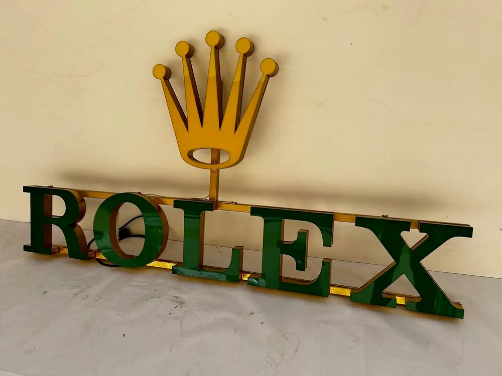 ILLUMINATED ROLEX SIGN — Sold | PCARMARKET