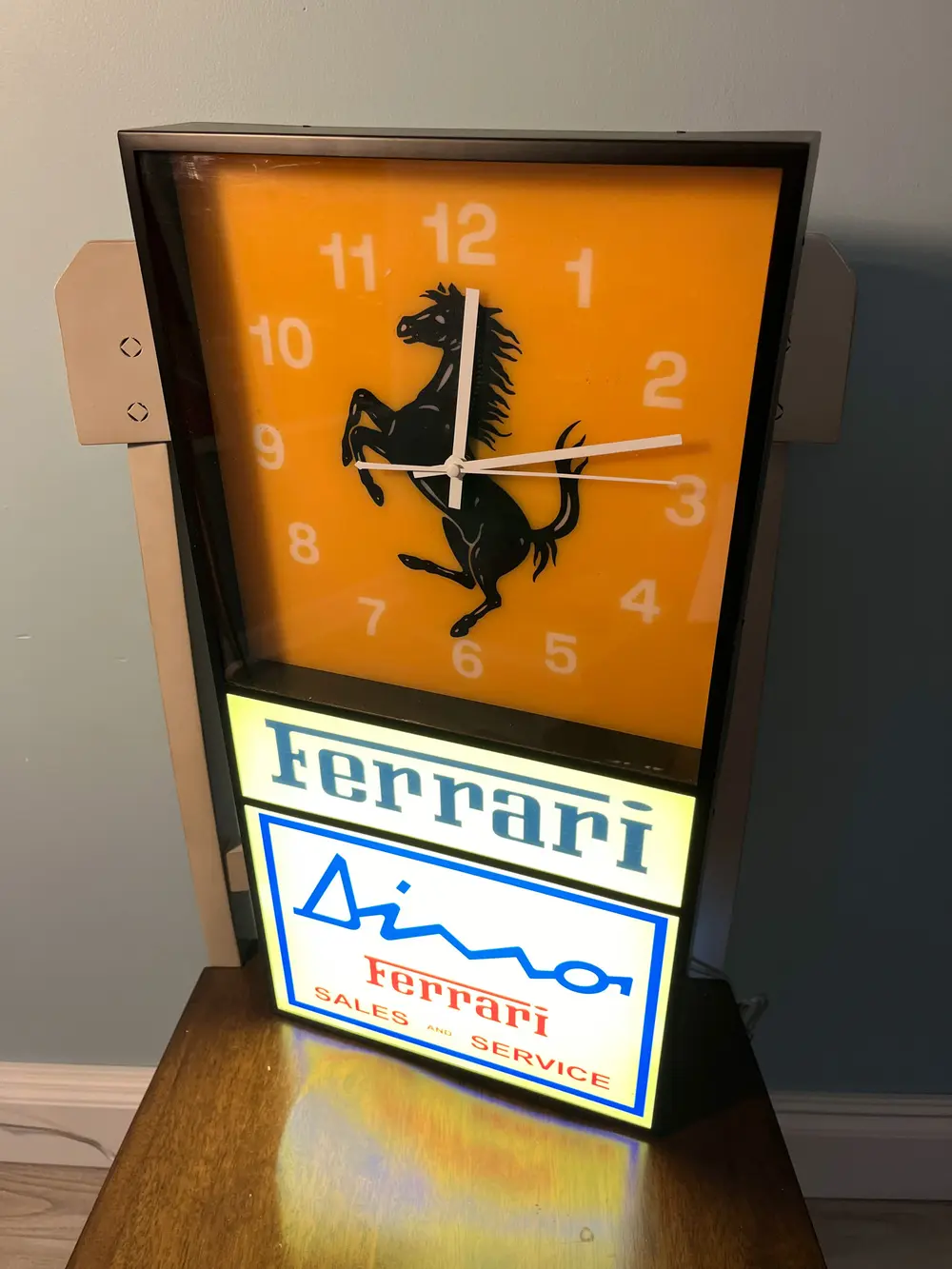 お値下げ！ ほぼ新品 Dino SERVICE 看板 Vintage Illuminated Ferrari