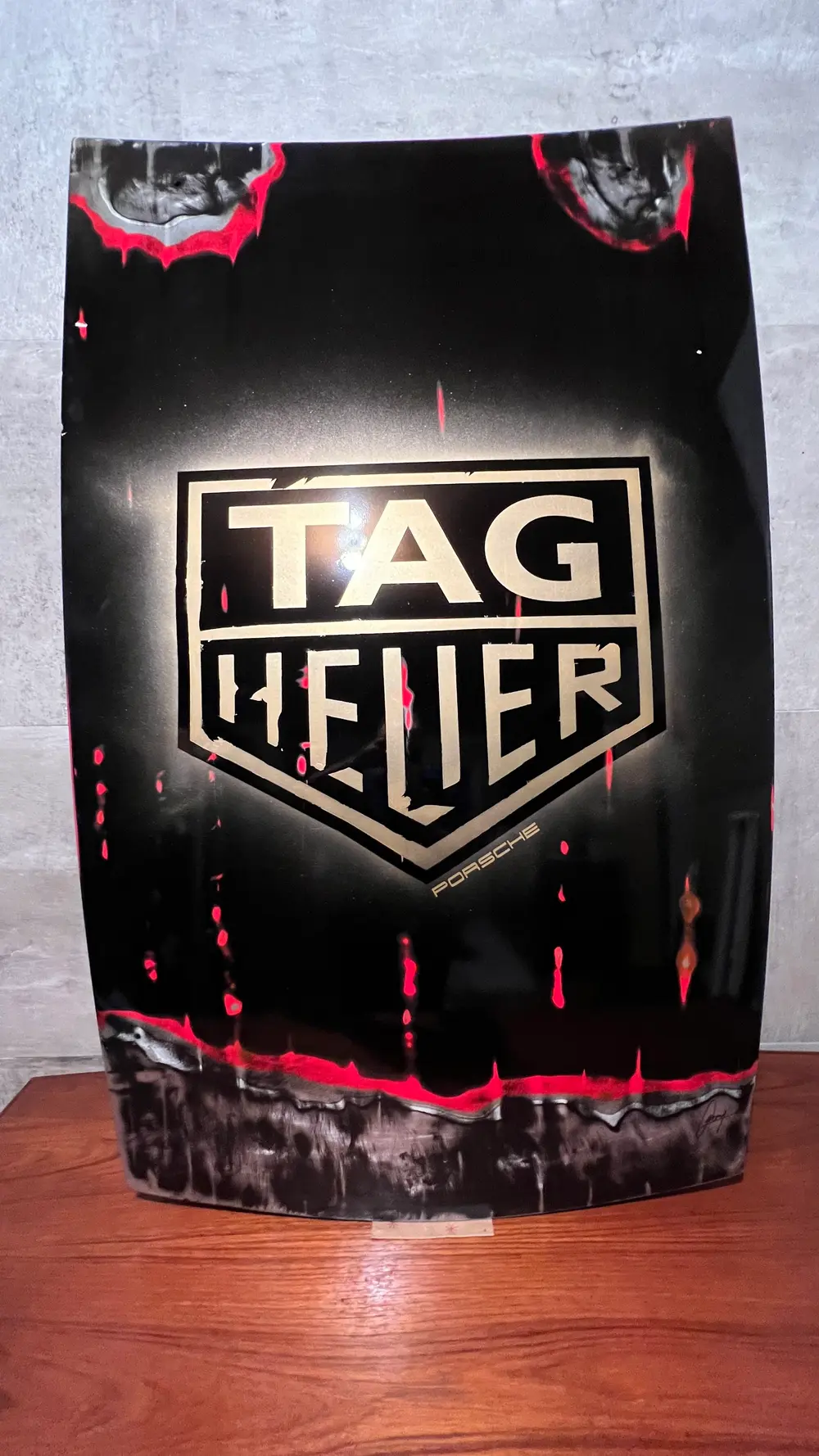 No Reserve Porsche 928 Tag Heuer Hood Painting — Sold | PCARMARKET