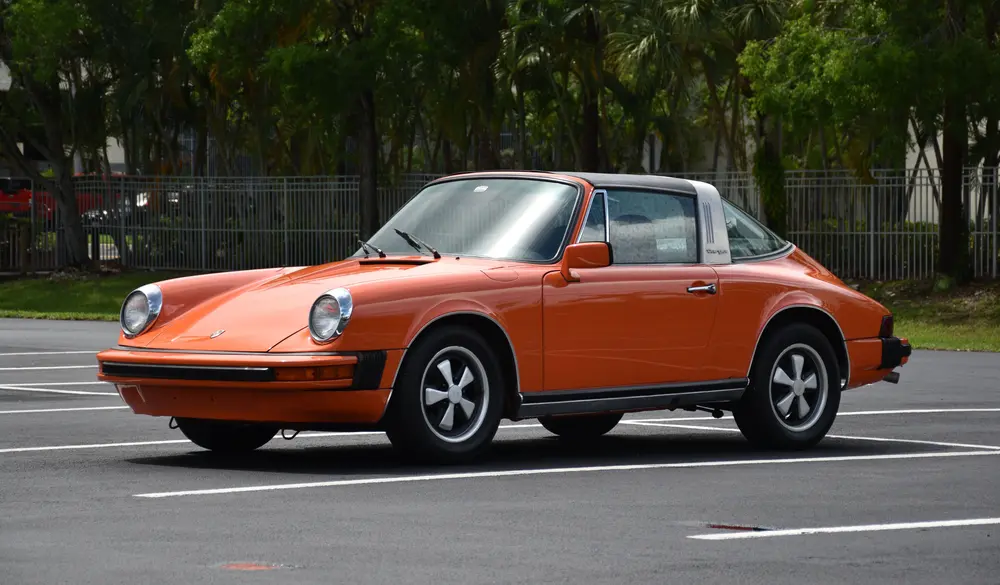 Continental Orange 1977 Porsche 911S Targa 5-Speed — Auction Ended