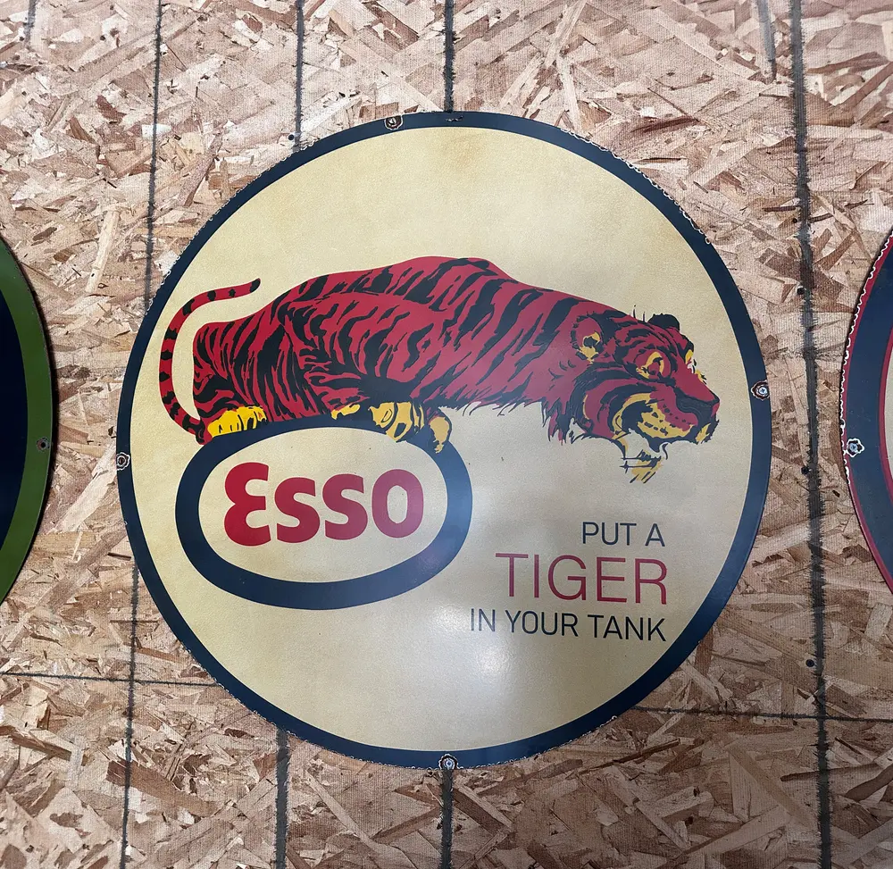 Vintage Gas Style Porcelain Sign Collection — Auction Ended
