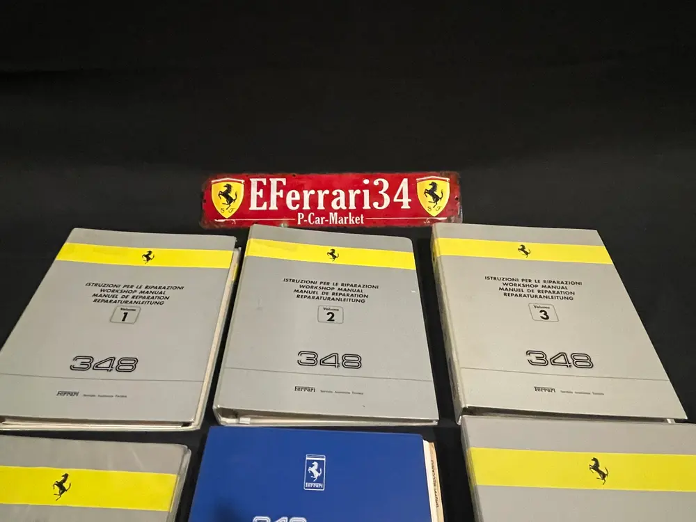 Ferrari 348 Full authentic Factory Workshop Manual Set — Sold