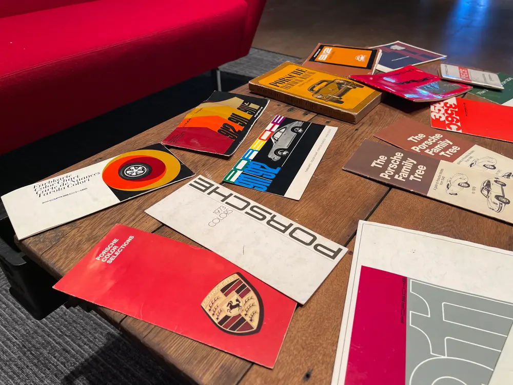 No Reserve Massive Collection of Porsche literature — Sold
