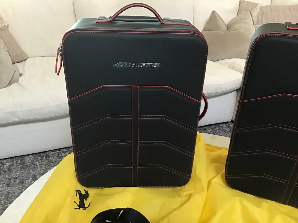 Three-piece Ferrari 488 GTB Schedoni Luggage Set — Sold | PCARMARKET