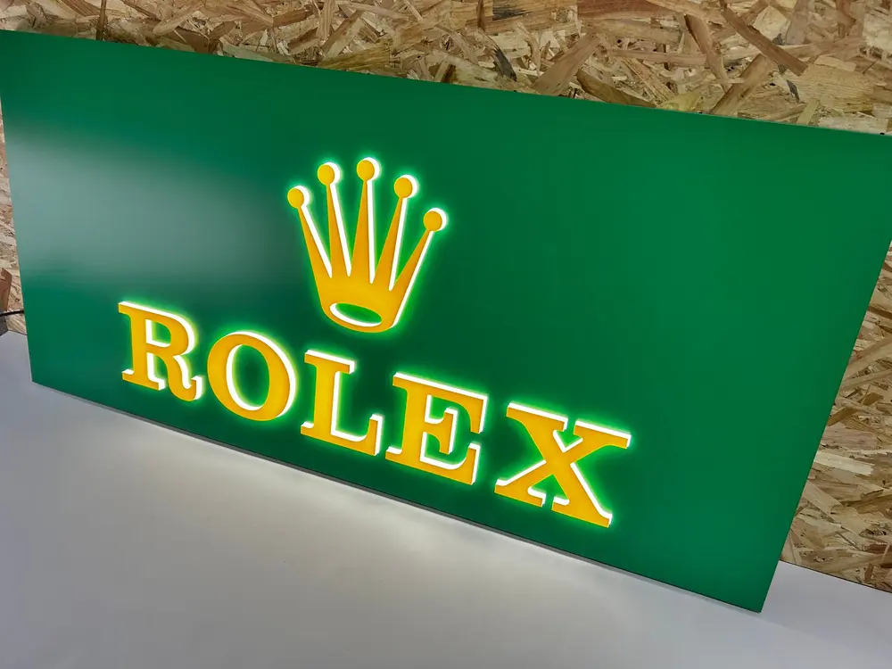 Illuminated Rolex Sign — Auction Ended | PCARMARKET