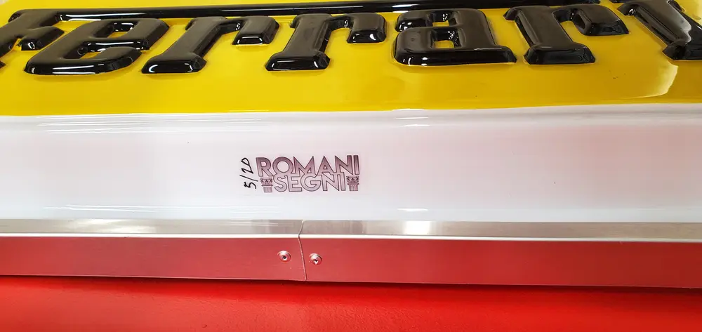 Large Illuminated Ferrari Sign — Auction Ended | PCARMARKET