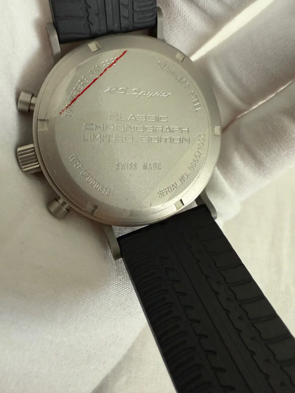 No Reserve Porsche RS Spyder Chronograph Limited Edition Watch 665