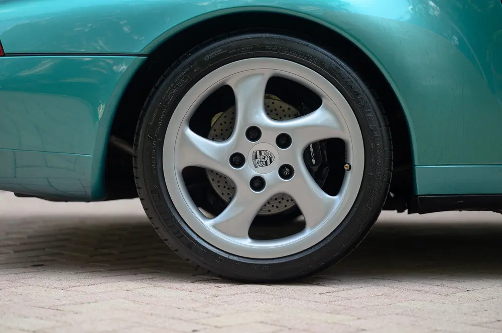 Wimbledon Green Metallic 1997 Porsche 993 Carrera Cabriolet 6-Speed