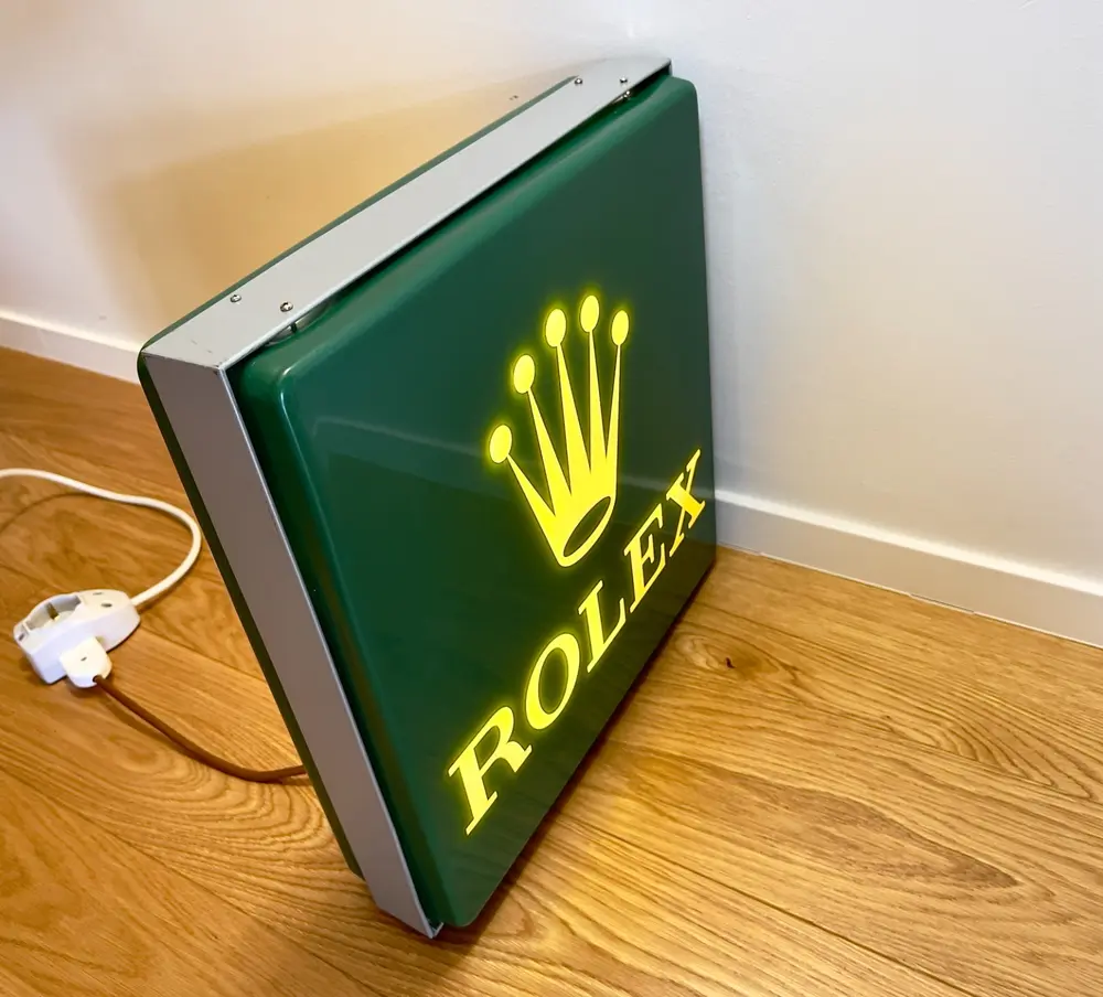 Illuminated Rolex Sign — Sold | PCARMARKET