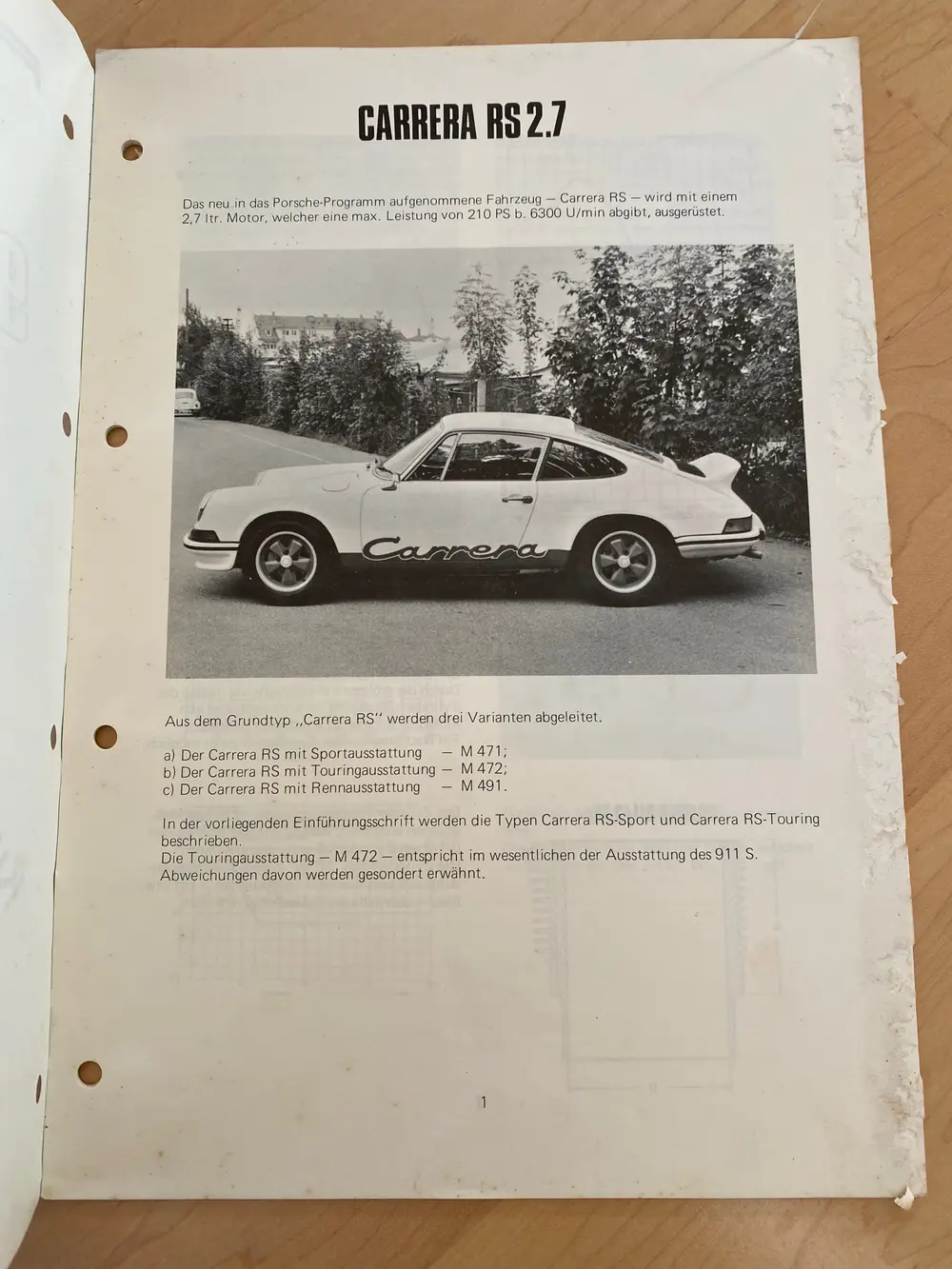 1973 Porsche Carrera RS Owners Manual Set — Auction Ended | PCARMARKET