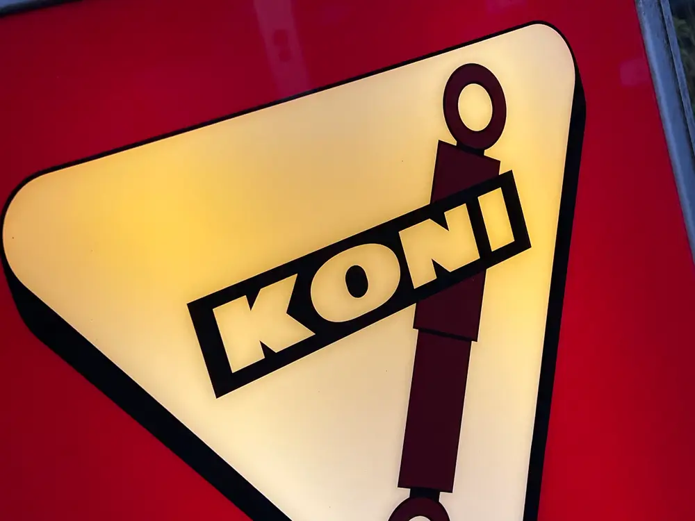 1980's Koni Suspension Illuminated Dealer Sign — Auction Ended