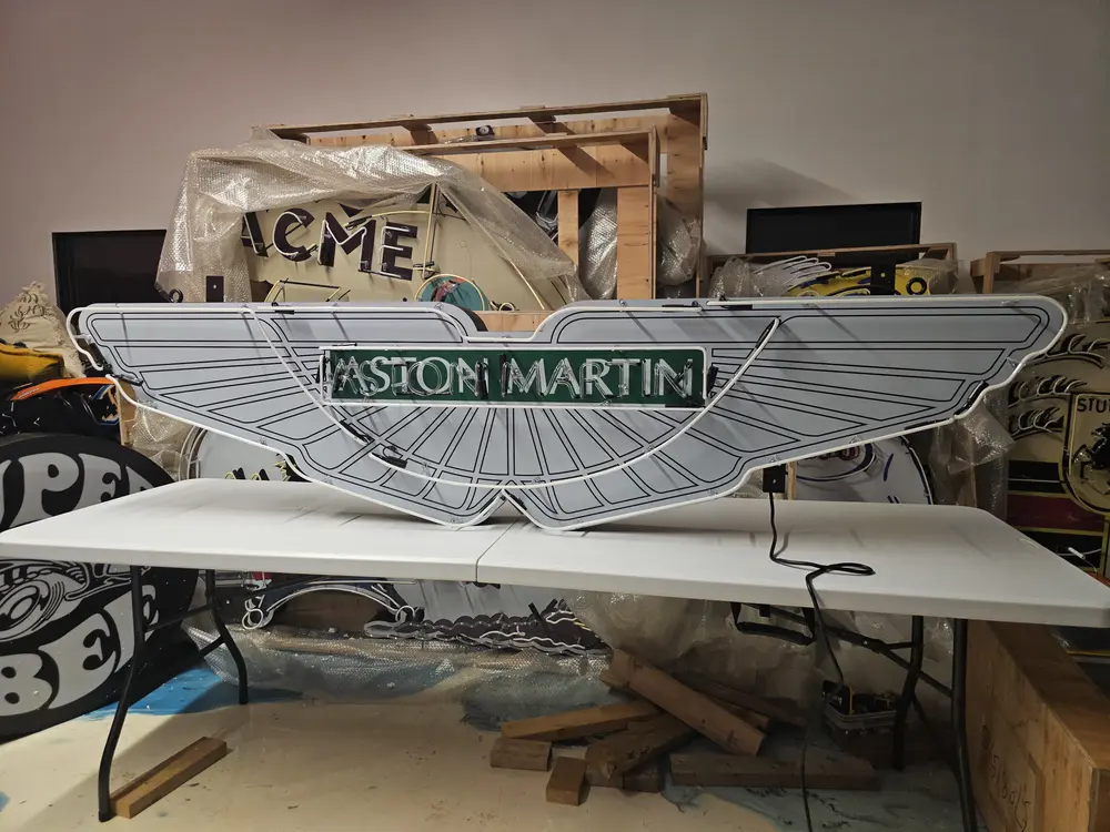 Aston Martin Neon Sign — Auction Ended | PCARMARKET
