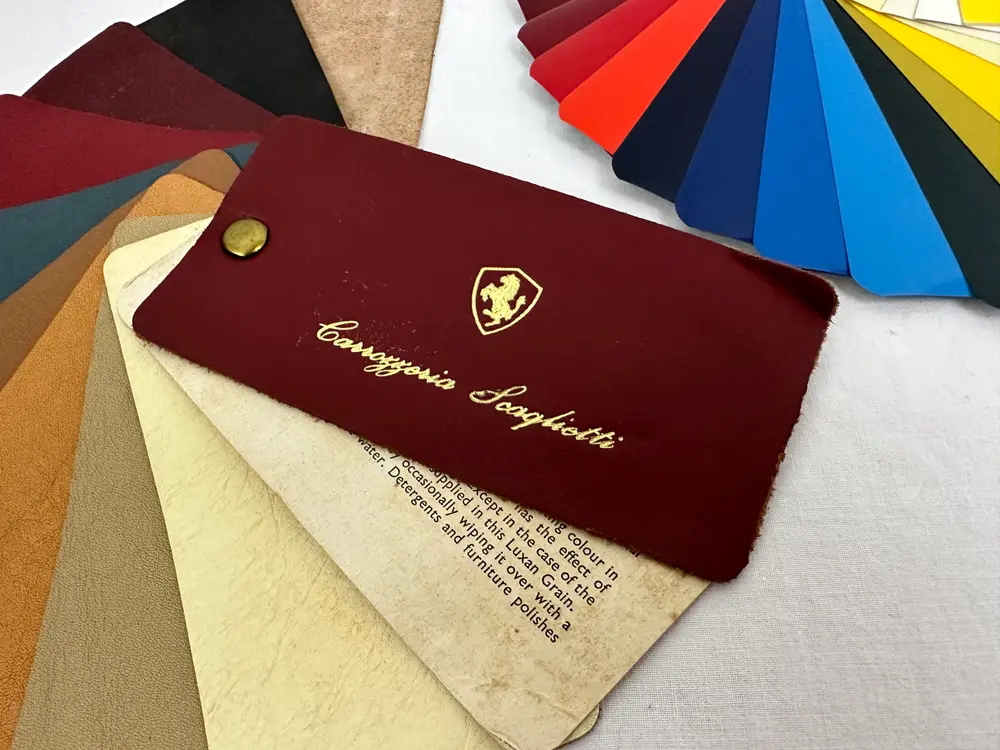 70's Ferrari Carrozzeria Scaglietti Color Range Paint and Leather