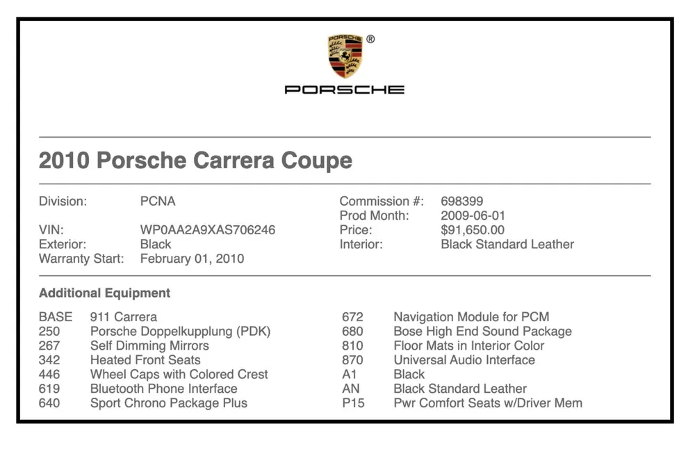 22K-Mile 2010 Porsche 997.2 Carrera Coupe — Sold | PCARMARKET