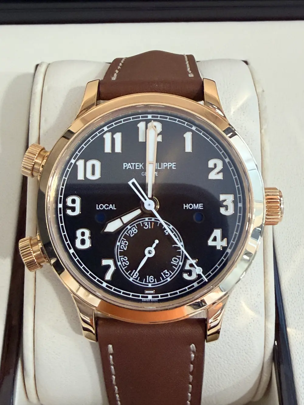 2022 Patek Philippe Calatrava Pilots Travel Time 18k Rose Gold