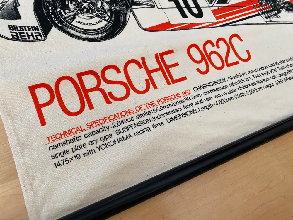 Kenwood Porsche 962C Banner — Auction Ended | PCARMARKET
