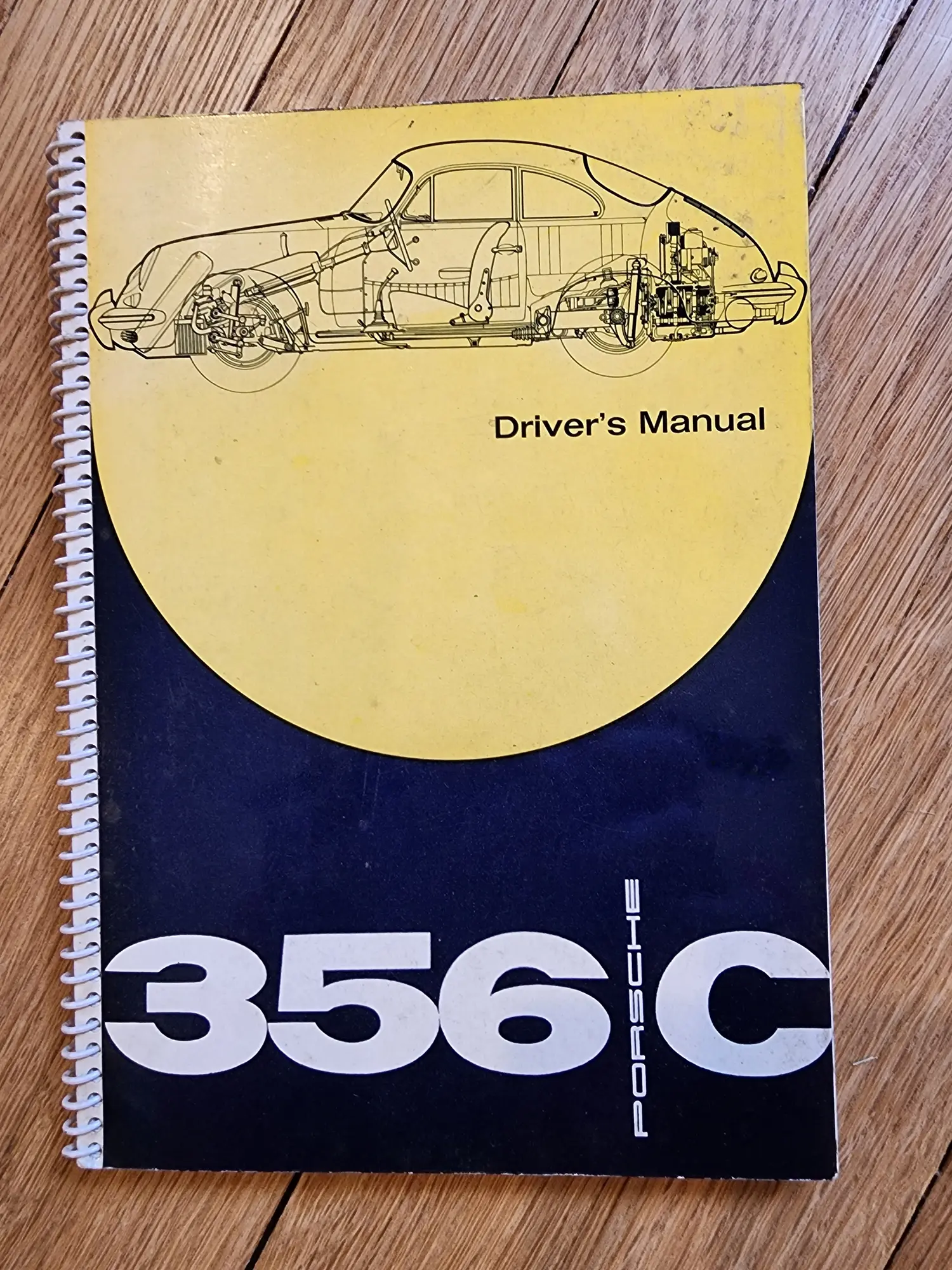 Original Porsche 356 C Driver's Manual and Interior Color Chart