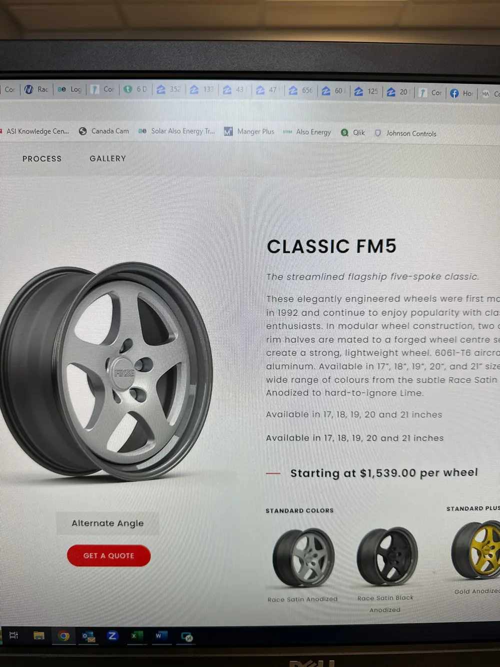 Set of Fikse Fm5 Classic Forged Wheels and Toyo R888 Tires — Sold