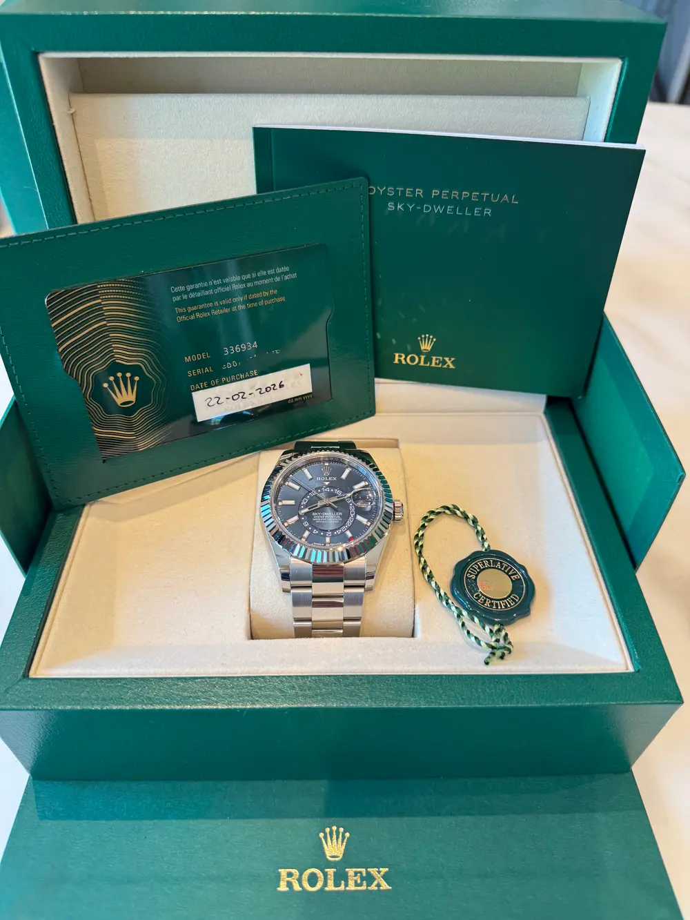 NEW 2026 Rolex Sky-Dweller 42MM Blue Dial Oyster Bracelet Watch