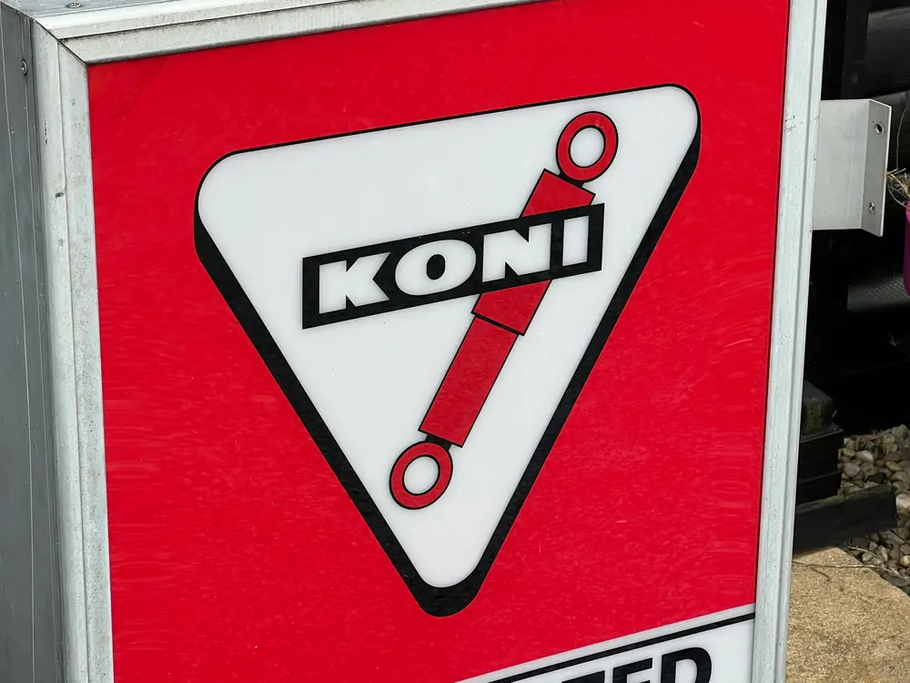 1980's Koni Suspension Illuminated Dealer Sign — Auction Ended