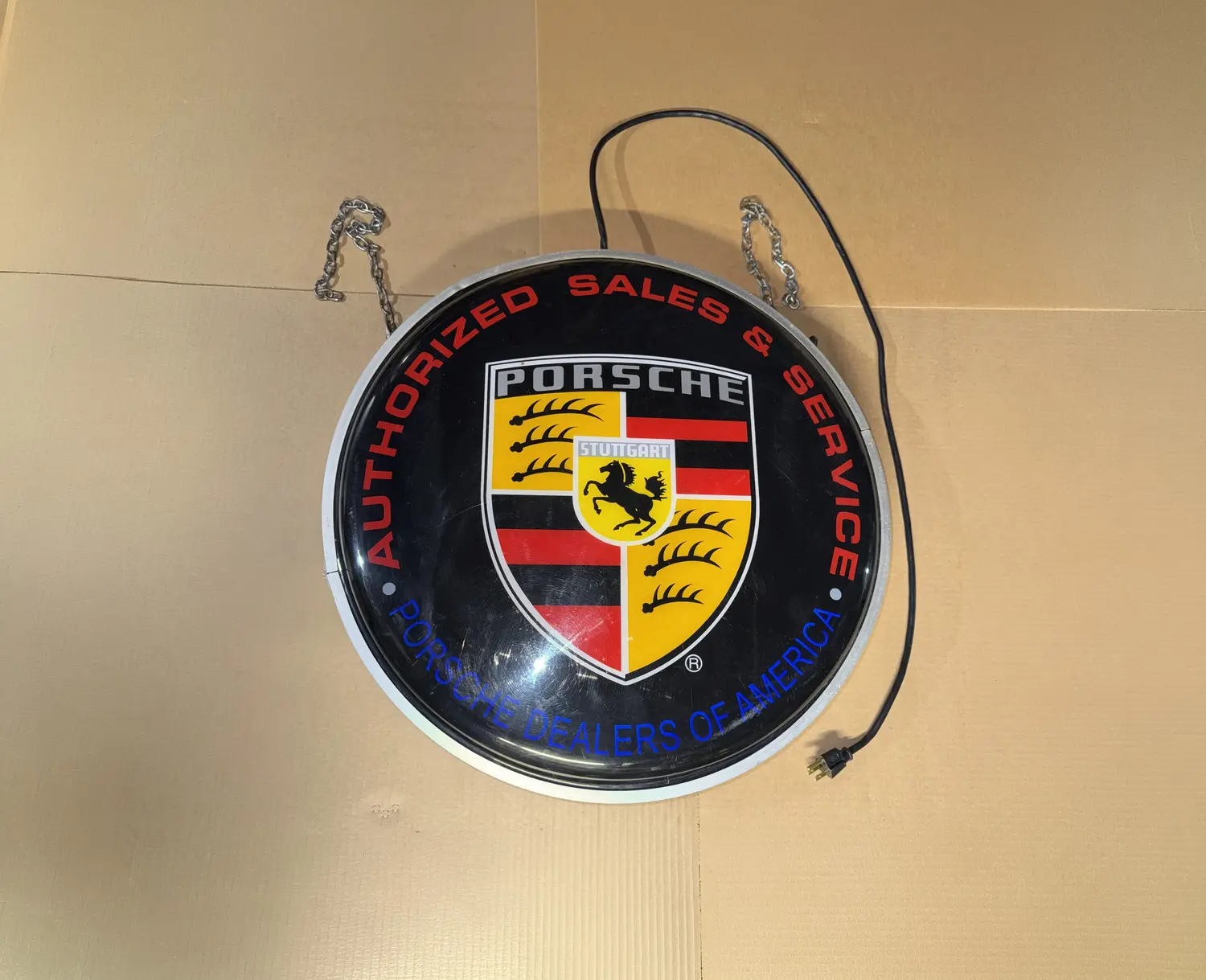 Vintage Double Sided Porsche Sign — Sold | PCARMARKET