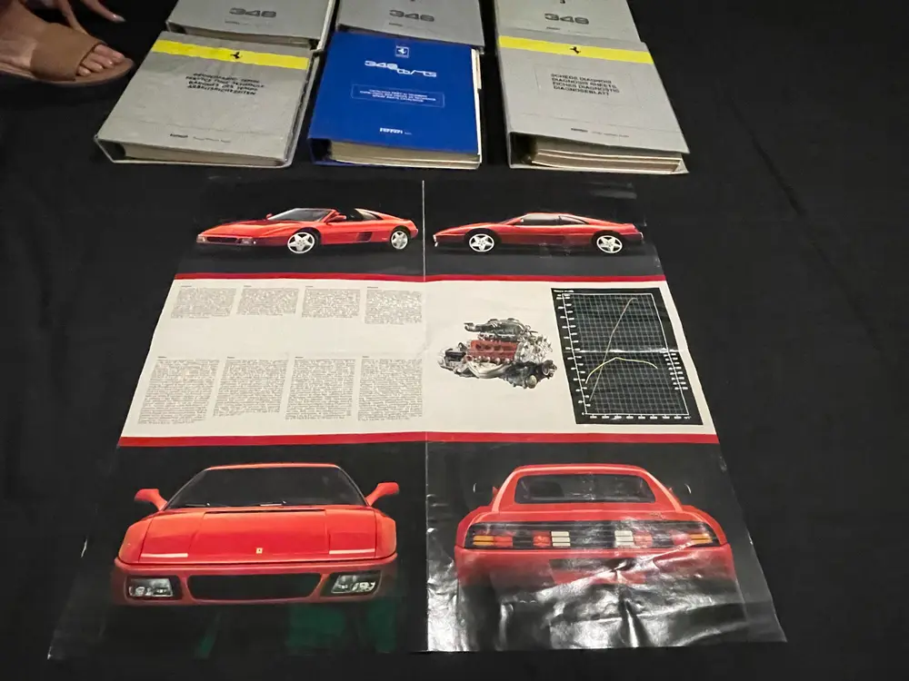 Ferrari 348 Full authentic Factory Workshop Manual Set — Sold