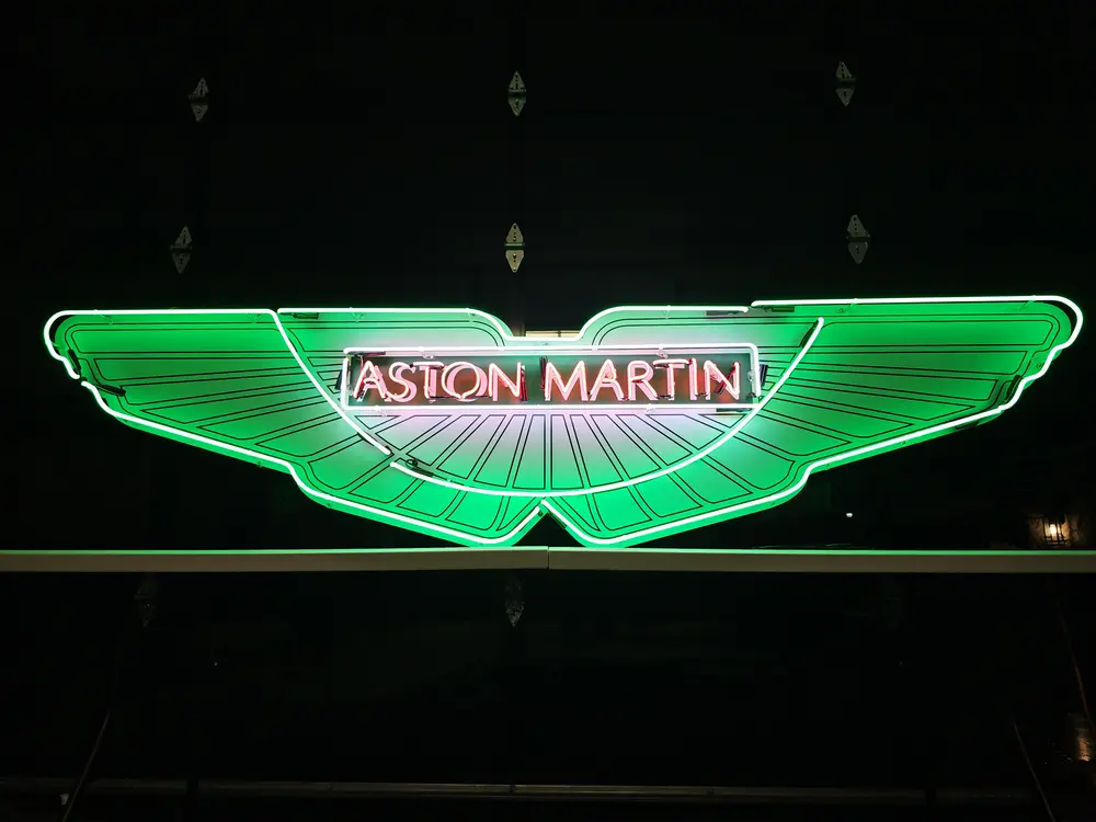 Aston Martin Neon Sign — Auction Ended | PCARMARKET