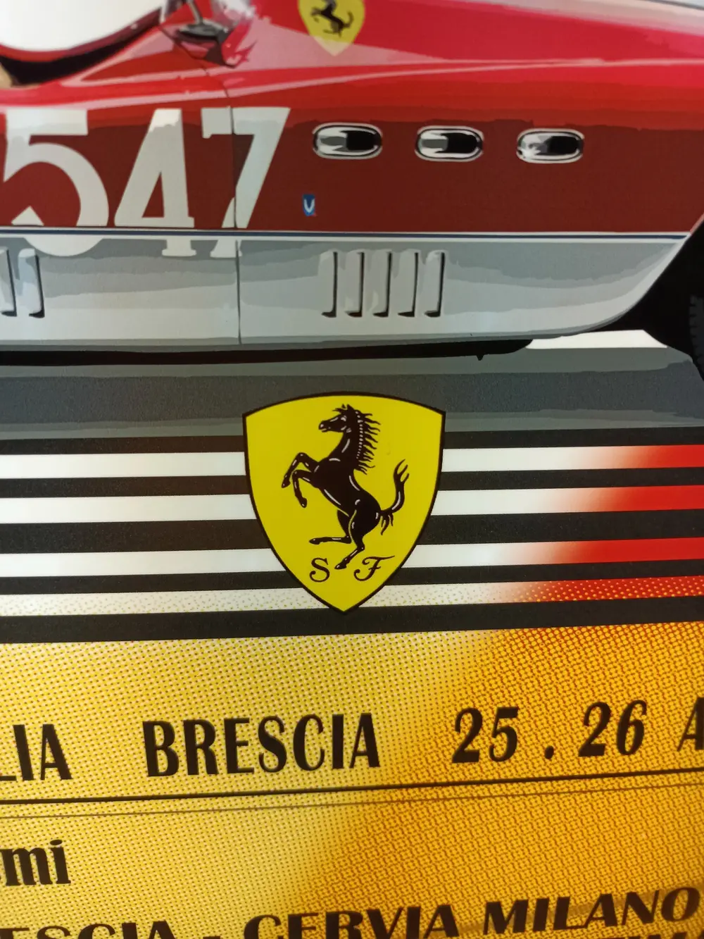 No Reserve Mille Miglia Ferrari Sign — Sold | PCARMARKET