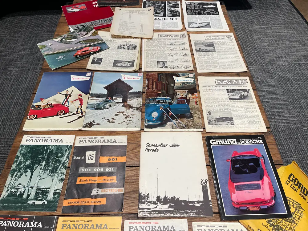 No Reserve Massive Collection of Porsche literature — Sold
