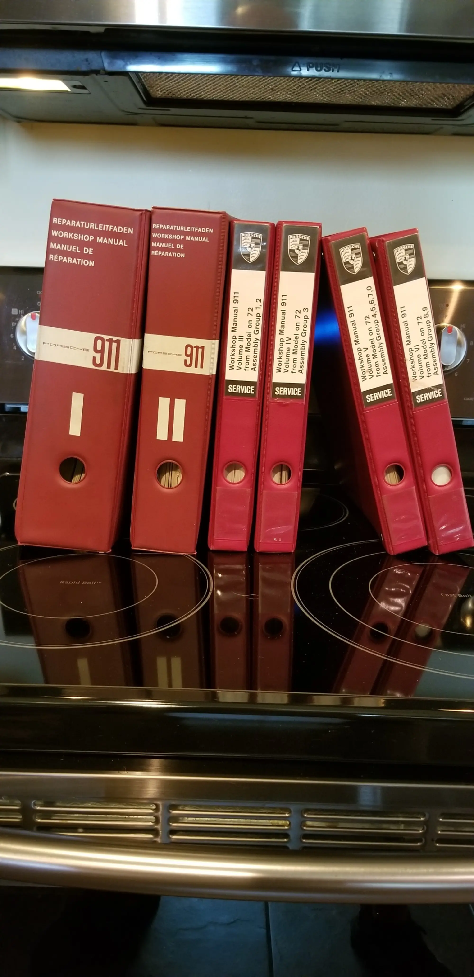 Original Porsche 911 Volumes I - VI Workshop Manuals — Sold