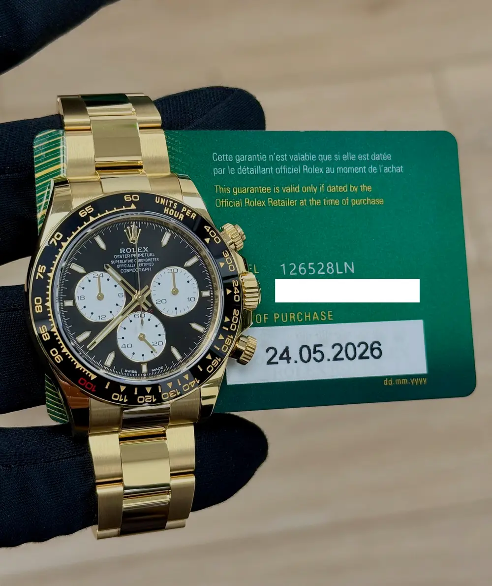 2026 Rolex Daytona Le Mans Gold Watch Ref 126528LN Full Set — Sold