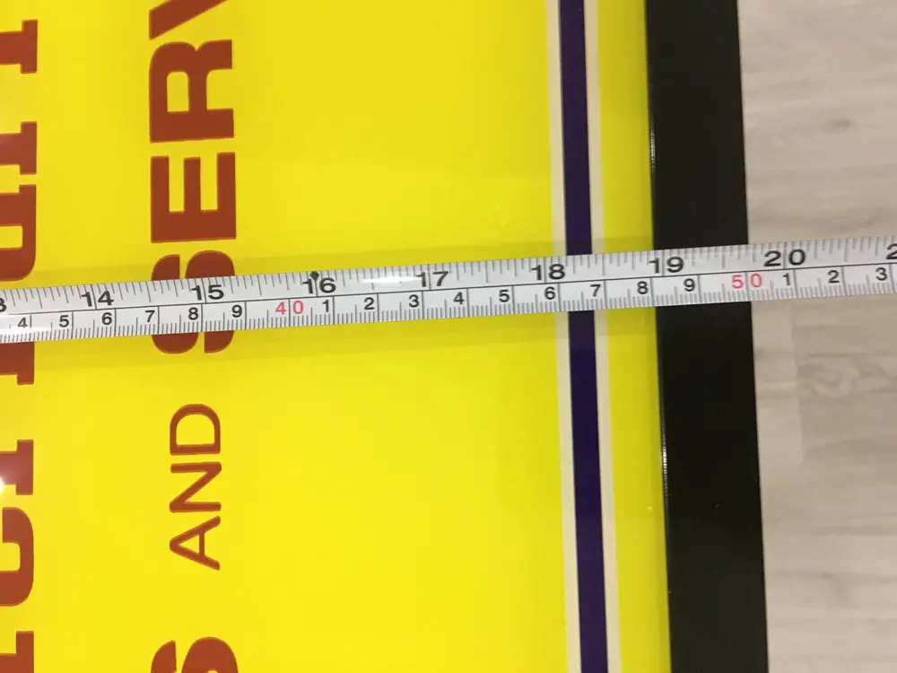 No Reserve Dino Ferrari Parts and Service Style Sign — Sold