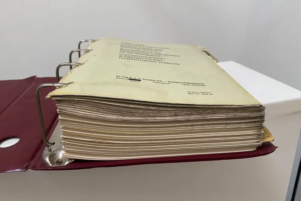 Porsche 1972-1977 Color and Leather Sample Dealer Book — Sold