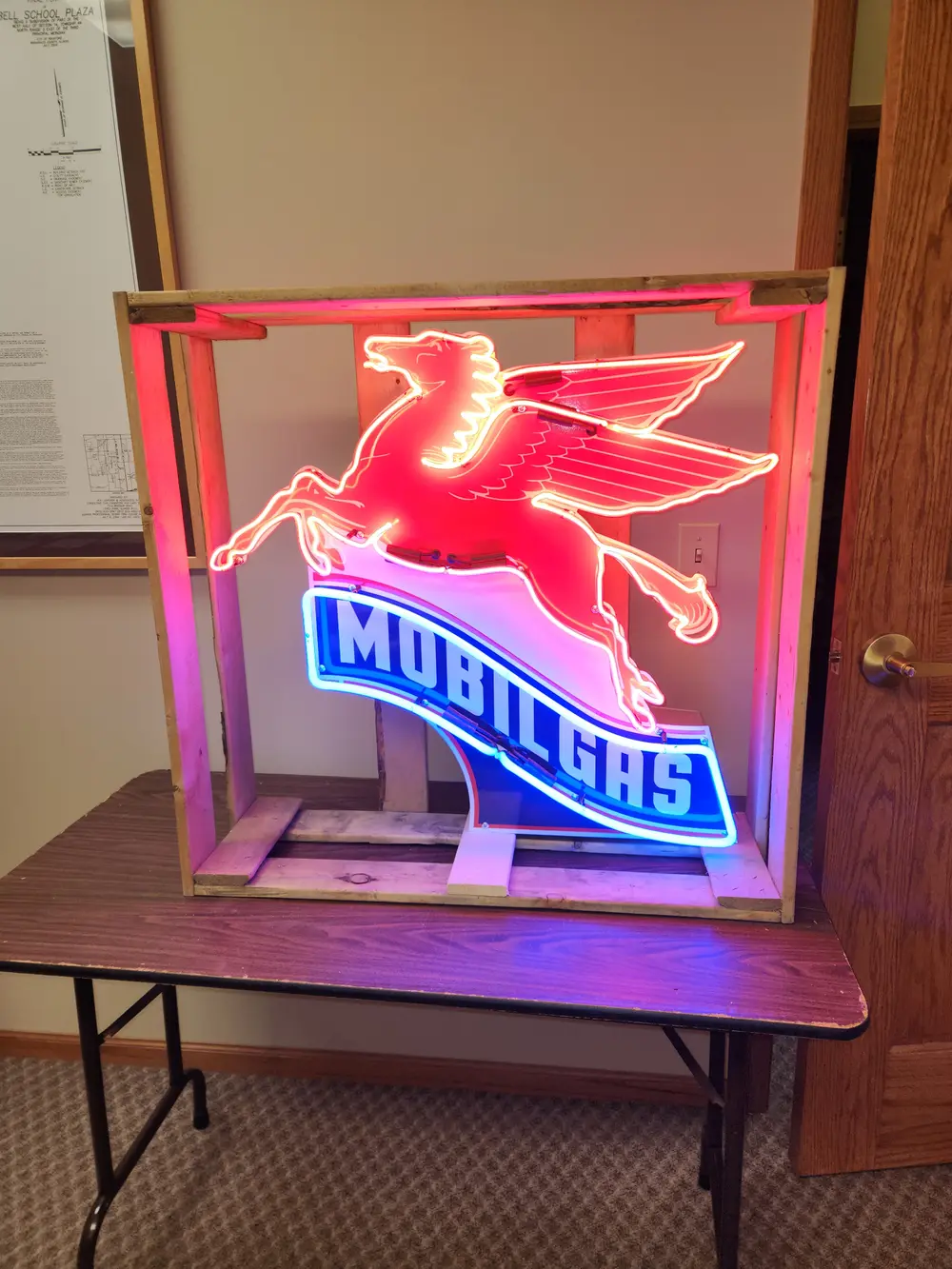 Mobil Gas Pegasus Neon Sign — Auction Ended | PCARMARKET