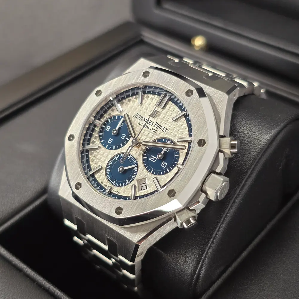 Audemars Piguet Royal Oak Chrono Silver Panda 38MM Watch Ref