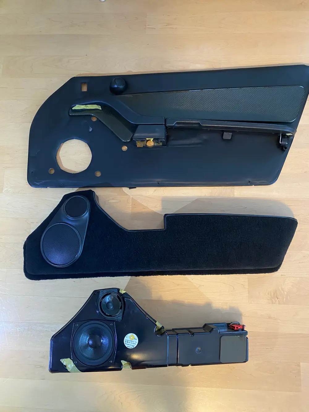 Porsche 993 x57 Carbon Door Panels with Hifi Nokia Leather