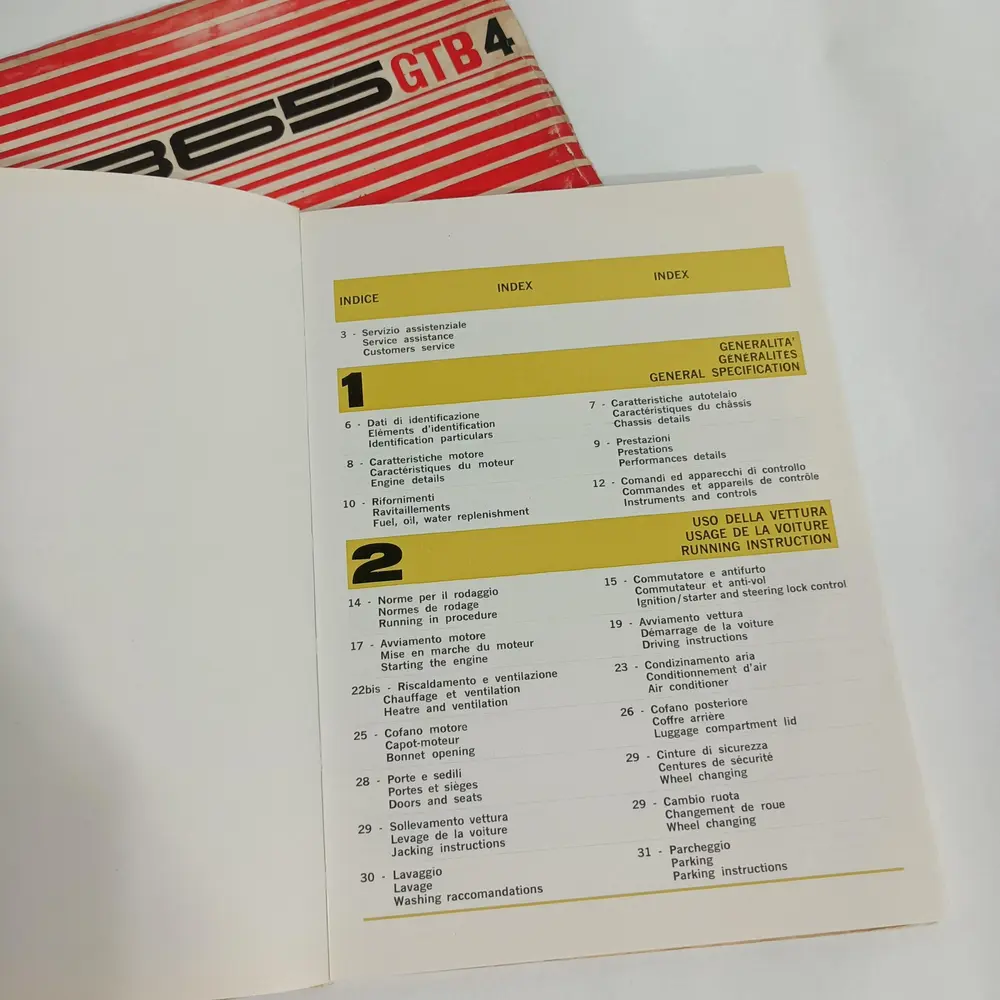 No Reserve Original Ferrari 365 GTB/4 Daytona Literature Set