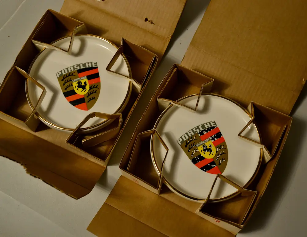 No Reserve Porsche Dealership Ashtray Set — Sold | PCARMARKET