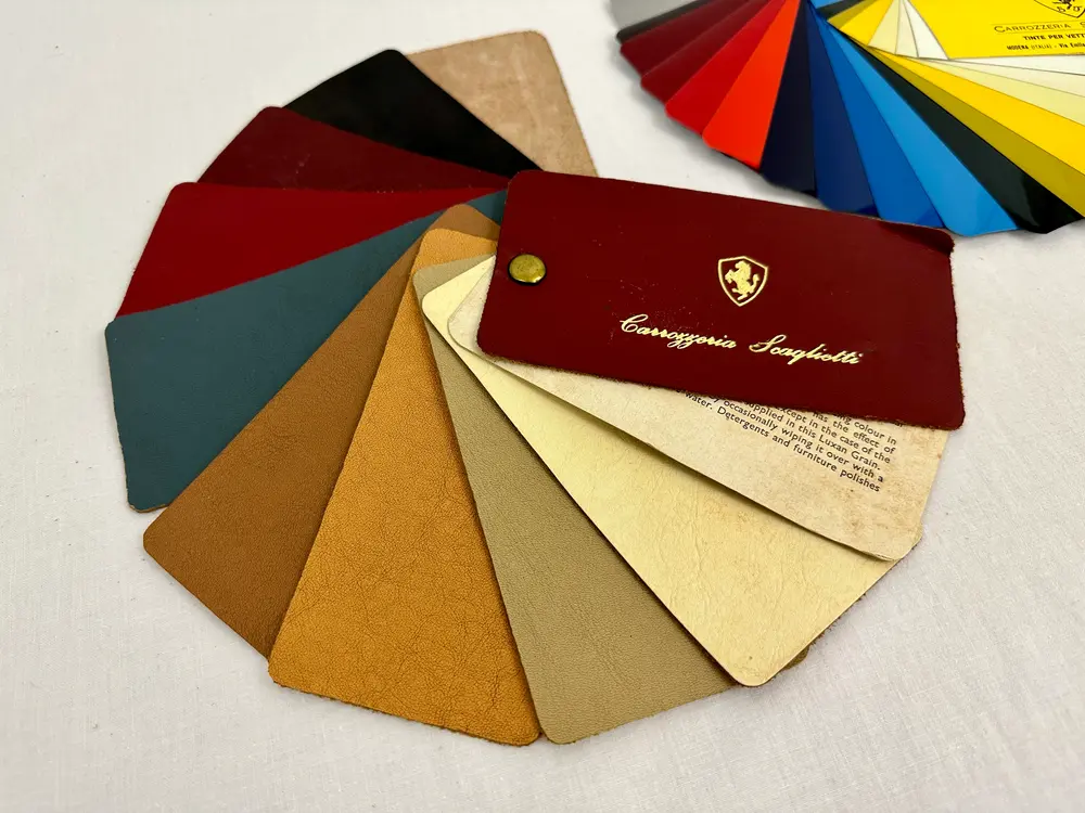 Ferrari Carrozzeria Scaglietti カラーカタログ 70's Ferrari Carrozzeria Scaglietti Color Range Paint and Leather