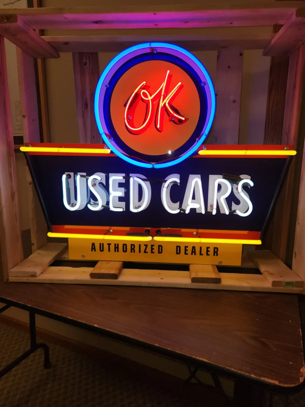 OK Used Cars Neon Sign — Sold | PCARMARKET