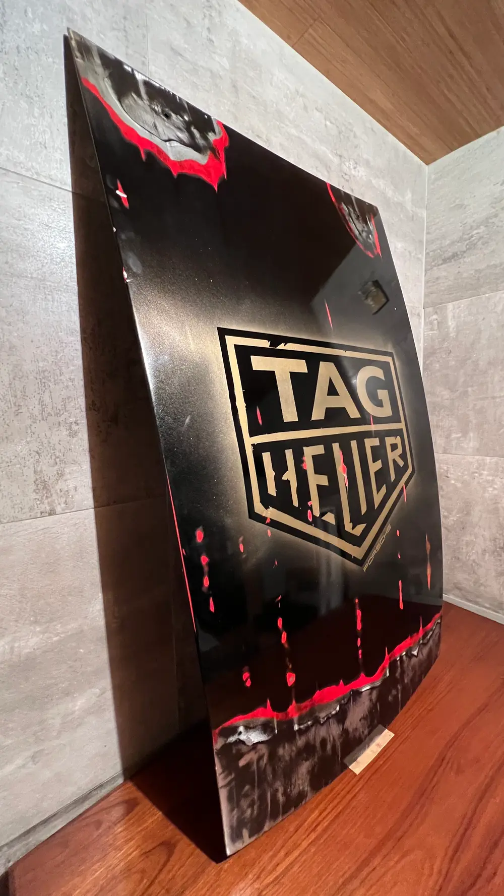 No Reserve Porsche 928 Tag Heuer Hood Painting — Sold | PCARMARKET